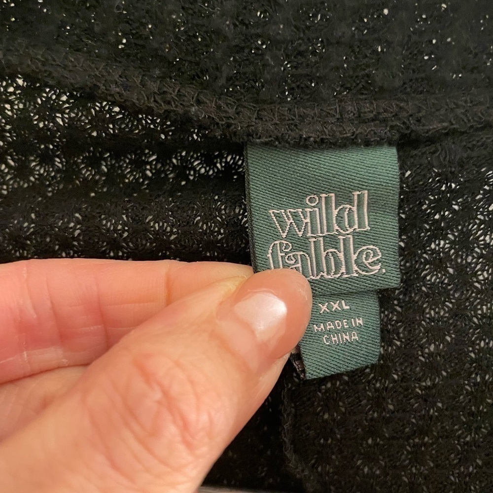 Wild fable black cardigain size XXL - Picture 3 of 6